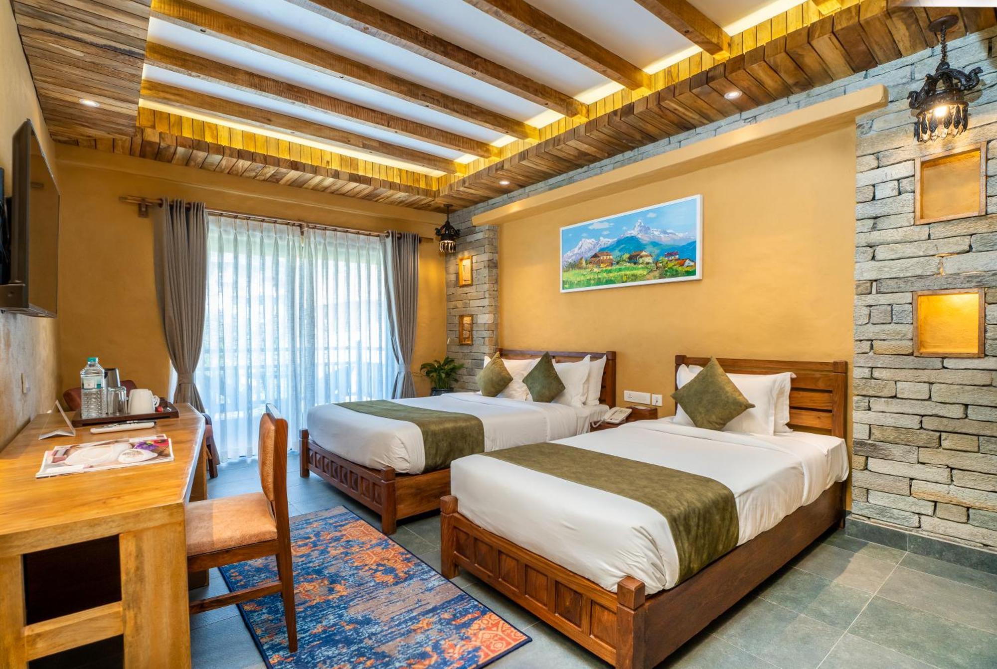 Bar Peepal Resort Pokhara Exterior foto Deluxe Room
